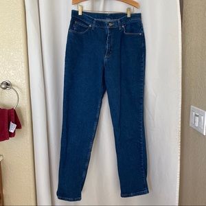 Vintage Mom Jeans High Waisted Dark Wash